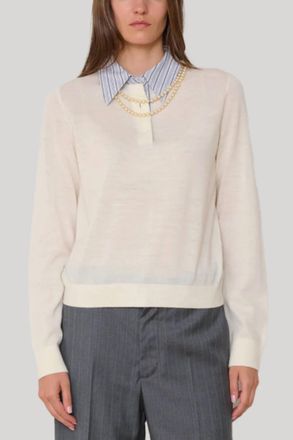WE-AR4 Charlie Polo Top In Cream