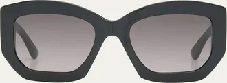 Pucci Oversized Logo Acetate & Metal Sunglasses