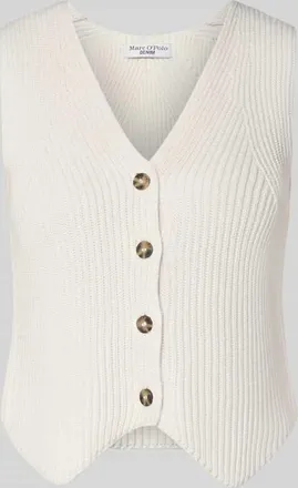 Marc O'Polo Denim Marc OPolo Denim Shaped Fit Weste aus reiner Baumwolle in Offwhite, Gr&ouml;&szlig;e XL