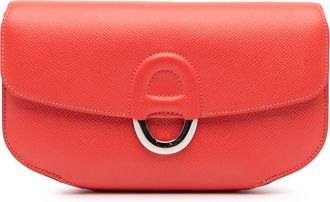 Herm&egrave;s Pre-owned Womens Leather Clutch Bag - Orange - One Size