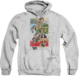 Gildan Wonder Woman Ww75 Comic Page Adult Pull Over Hoodie / Hooded Sweatshirt