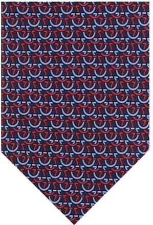 Ferragamo Multicolor Gancini Logo Tie