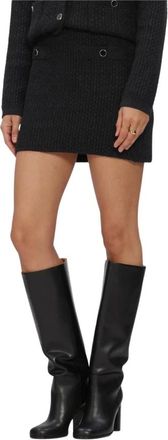 Silvian Heach Miniskirt Kryam - Dames - Korte rokken - Zwart - S - Polyester - Rokken