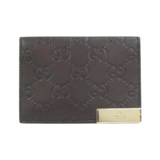 Gucci Pre-owned Wallets, female, Brown, Size: ONE SIZE Pre-owned Business card case