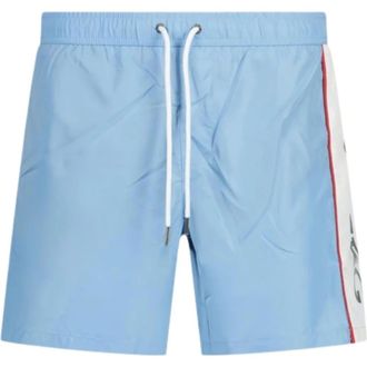 Iceberg Beachwear, male, Blue, Size: XL Bicolor Logo Swim Short