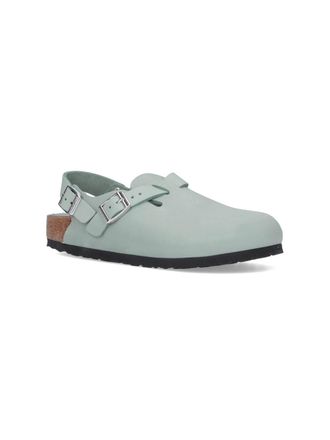 Birkenstock Womens Sandals Green Nubuck Leather