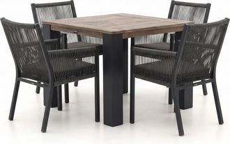 Manifesto Furniture Manifesto Rivola/ROUGH-X 100cm dining tuinset 5-delig