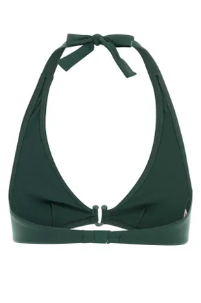 Eres Womens Dark Green Stretch Nylon Noctambule Bikini Top Menthegivree Exterior: Elastane Costumi Da Bagno Swimwear