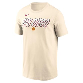 Nike San Diego Padres City Connect Wordmark Nike Mens MLB T-Shirt in Brown | N19915APYP-APT