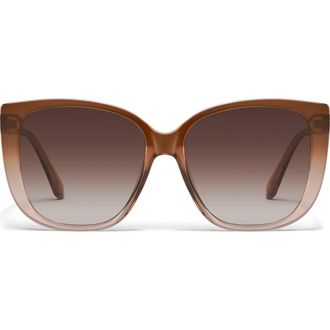 Quay Ever After 58mm Cat Eye Sunglasses in Cofdoe/brn at Nordstrom Rack
