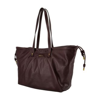 Isabel Marant Womens Silven Shoulder Bag Burgundy Calfskin