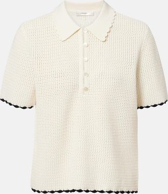Frame Denim Polo Daybreak in crochet