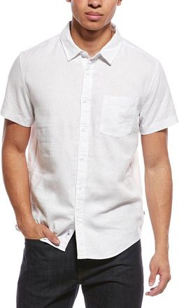 Vintage Summer Swimwear Vintage Summer Linen-Blend Button-Down Shirt