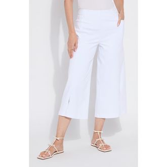 Lyss&eacute; Fiorella Stretch Knit Denim Culottes in White at Nordstrom Rack, Size X-Large