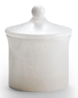 Labrazel Alisa Alabaster Bath Canister, White