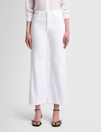7 For All Mankind Luxe Vintage Ultra High Rise Cropped Pant In Soleil