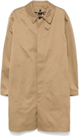 Saint Laurent Cotton Gabardine Parka - Heren - Parka Jassen - Beige - L - Jassen