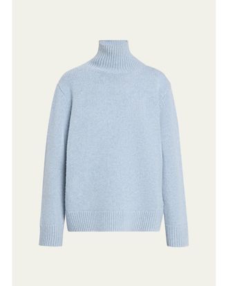 Toteme Oversized Wool Turtleneck Sweater