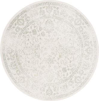 Safavieh Alfombra vintage de polipropileno blanco/verde, 183 cm