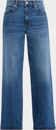 Slvrlake Denim Selena Mid-Rise Wide-Leg Jeans