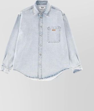 Msgm long sleeve shirt chest pocket