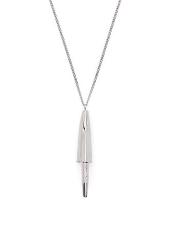 AMBUSH pen cap pendant necklace - Silver