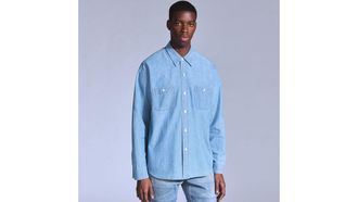 Levi's Work Shirt - Mens - XL - Blue