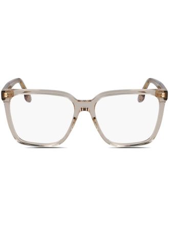 Victoria Beckham square-frame glasses - Neutrals