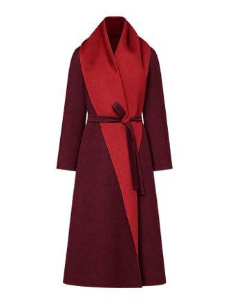 Max Mara REVERSIBLE BRUSHED CASHMERE SCARF-STYLE COAT - Maxmara Atelier - Woman