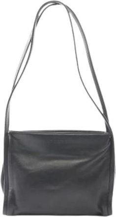 Loewe Pre-owned Shoulder Bags, female, Black, Size: ONE SIZE Pre-owned Leather Shoulder Bag