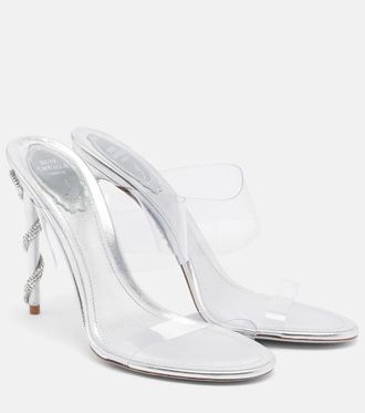Rene Caovilla Celebrity crystal-embellished PVC sandals
