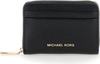 Michael Kors Jet Set Kleine Ritssluiting Card Case - Dames - Portefeuilles - Zwart - ONE Size - Leer - Accessoires