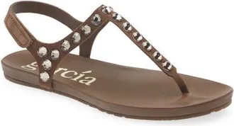 Pedro Garcia Judith Ankle Strap Sandal in Chocolate Castoro-Greige at Nordstrom, Size 38.5