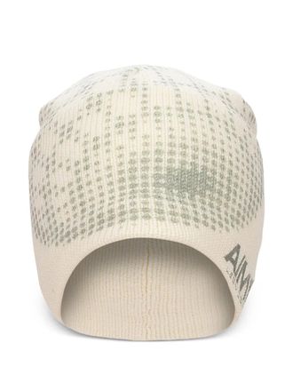 Aim&eacute; Leon Dore geometric-print beanie hat - men - Fabric - One Size - Neutrals