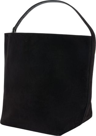 Toteme Womens Belted Leather Shoulder Bag Black Cowhide