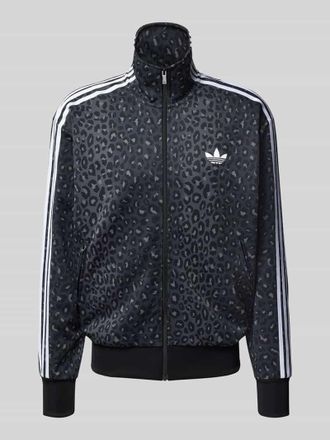 adidas Originals Sweatjacke mit Stehkragen und Rei&szlig;verschluss in Black, Gr&ouml;&szlig;e M