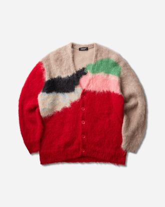 Undercover Men s Mohair Cardigan Red Base