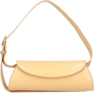 Jil Sander Yellow Cannolo Cylindrical Leather Shoulder Bag
