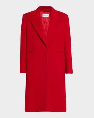 Givenchy Single-Breasted Mid-Length Wool Coat
