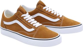Vans Old Skool Sneaker in Golden/Brown Suede Men