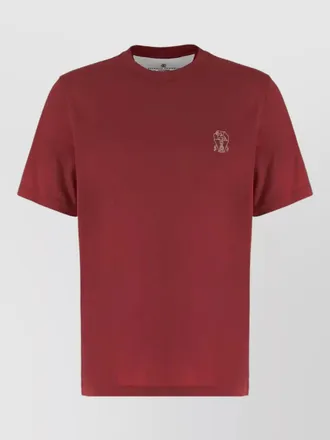 Brunello Cucinelli cotton crew neck graphic print t shirt