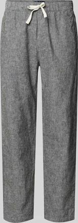 Tommy Jeans Regular Fit Weite Hose aus Leinen-Baumwoll-Mix in Gruen, Gr&ouml;&szlig;e XXL