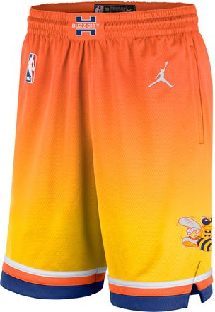 Nike Charlotte Hornets City Edition Nike Mens Dri-FIT NBA Swingman Shorts in Orange | HM6030-820