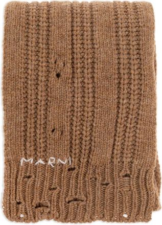 Marni Sciarpa a coste - Marrone