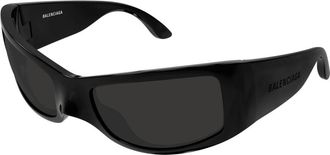 Balenciaga Zonnebrillen - unisex - Zonnebrillen - Zwart - 66 MM - Nylon - Accessoires