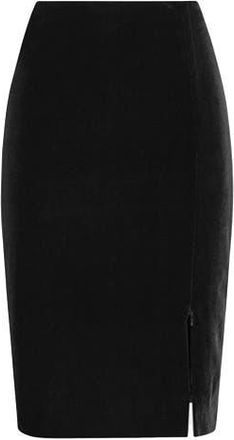 Anne Fontaine Women s Skirt Etoile Black Designer Skirt With Adjustable Zippered Waist And Side Slit at Nordstrom, Size 44