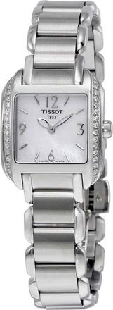 Tissot T-Wave Mother of Pearl Dial Diamond Ladies Watch T02.1.385.82