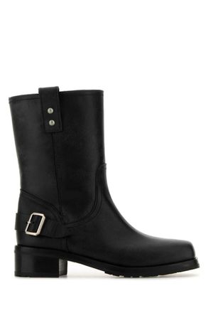 Sonora Black Leather Ankle Boots