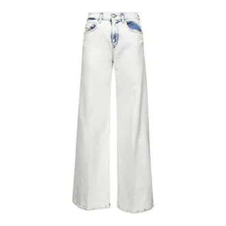 Diesel Wide Jeans, female, Blue, Size: W26 Flare Jeans 1978 D-Akemi