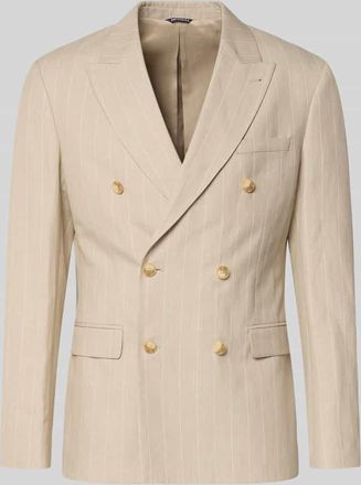 Mc Neal Regular Fit Sakko mit Pattentaschen und Reverskragen in Beige, Gr&ouml;&szlig;e 102